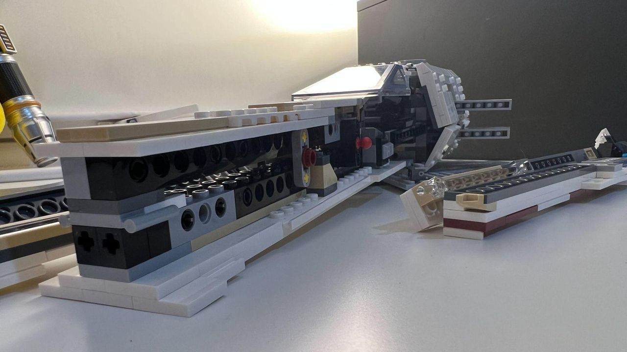 Lego Star Wars X-Wing Starfighter - build in progress.