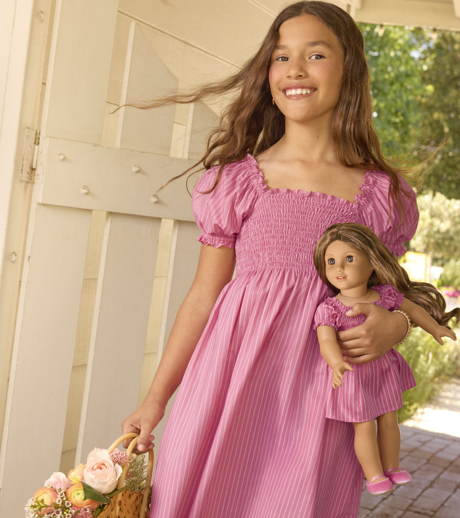 The American Girl&amp;reg; X Hill House Tiny Athena Nap Dress - Addy's Historical Print