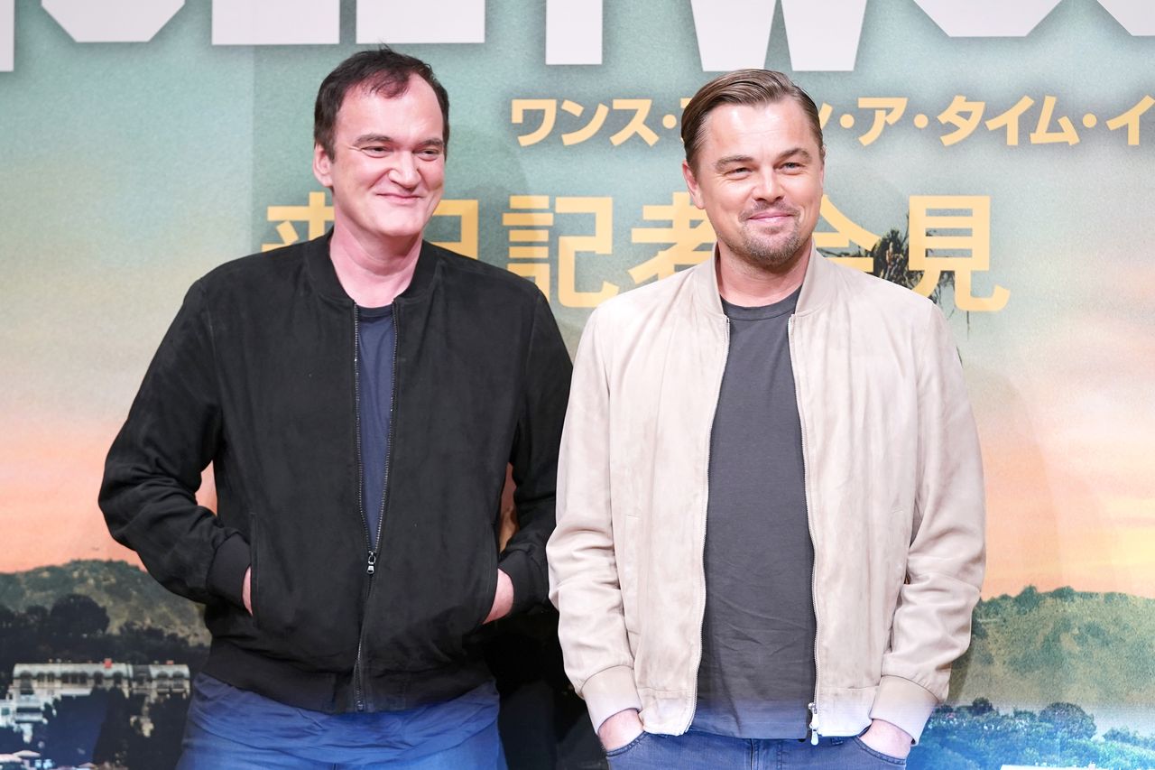 Quentin Tarantino and Leonardo DiCaprio