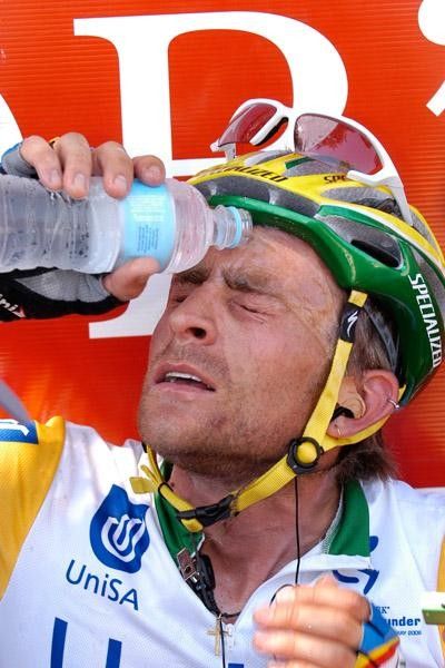 Van Hout cools down