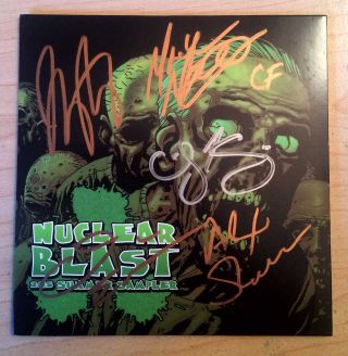 The Walking Dead/Nuclear Blast sampler signed by Emily Kinney