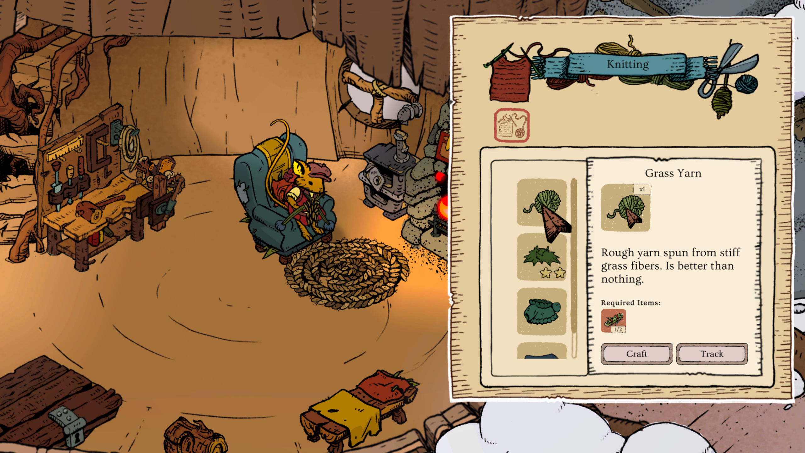 Winter Burrow from Pine Creek Games draws inspiration from the Mouse Guard comics, Don't Starve, 7 Days to Die, and Animal Crossing.