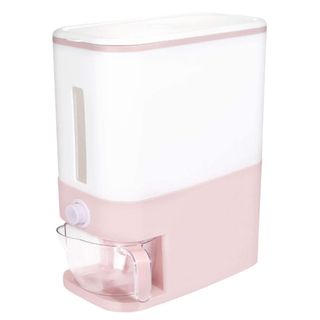 A pink rice dispenser