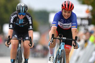 Audrey Cordon-Ragot was declared the winner of the Postnord Vårgrda West Sweden after the disqualification of Marianne Vos