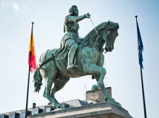 Many statues of Joan of Arc have been erected, including this one in Orléans, France.