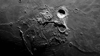 Cameras mounted on the crew module of the Orion spacecraft captured these views of the moon' surface.
