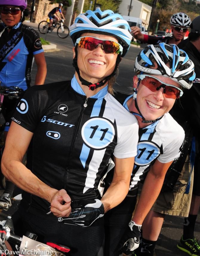 Crank Brothers teammates Judy Freeman and Chloe Forsman