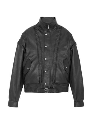 Saint Laurent, Oversized Jacket In Lambskin