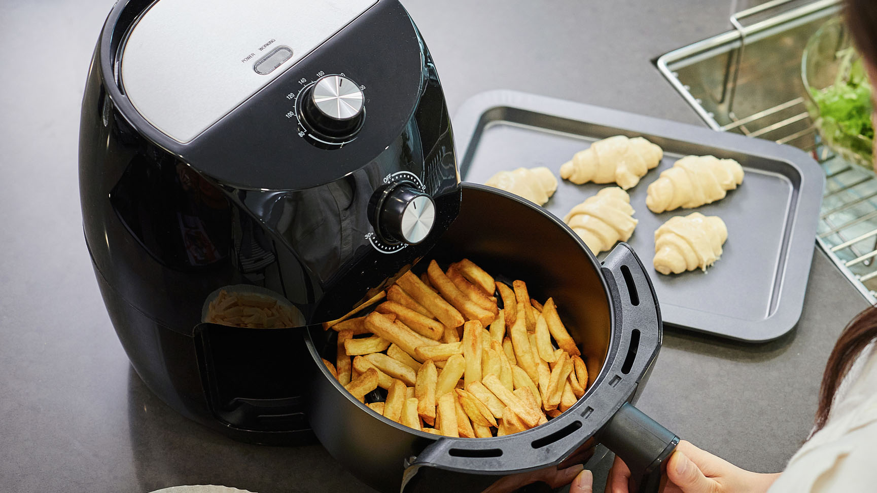 How to clean an air fryer to remove grease and caked-on food