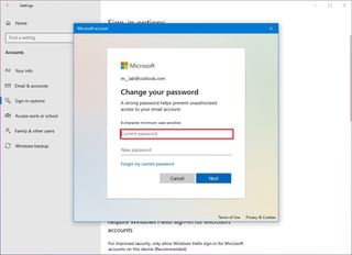 Windows 10 Change Account Password