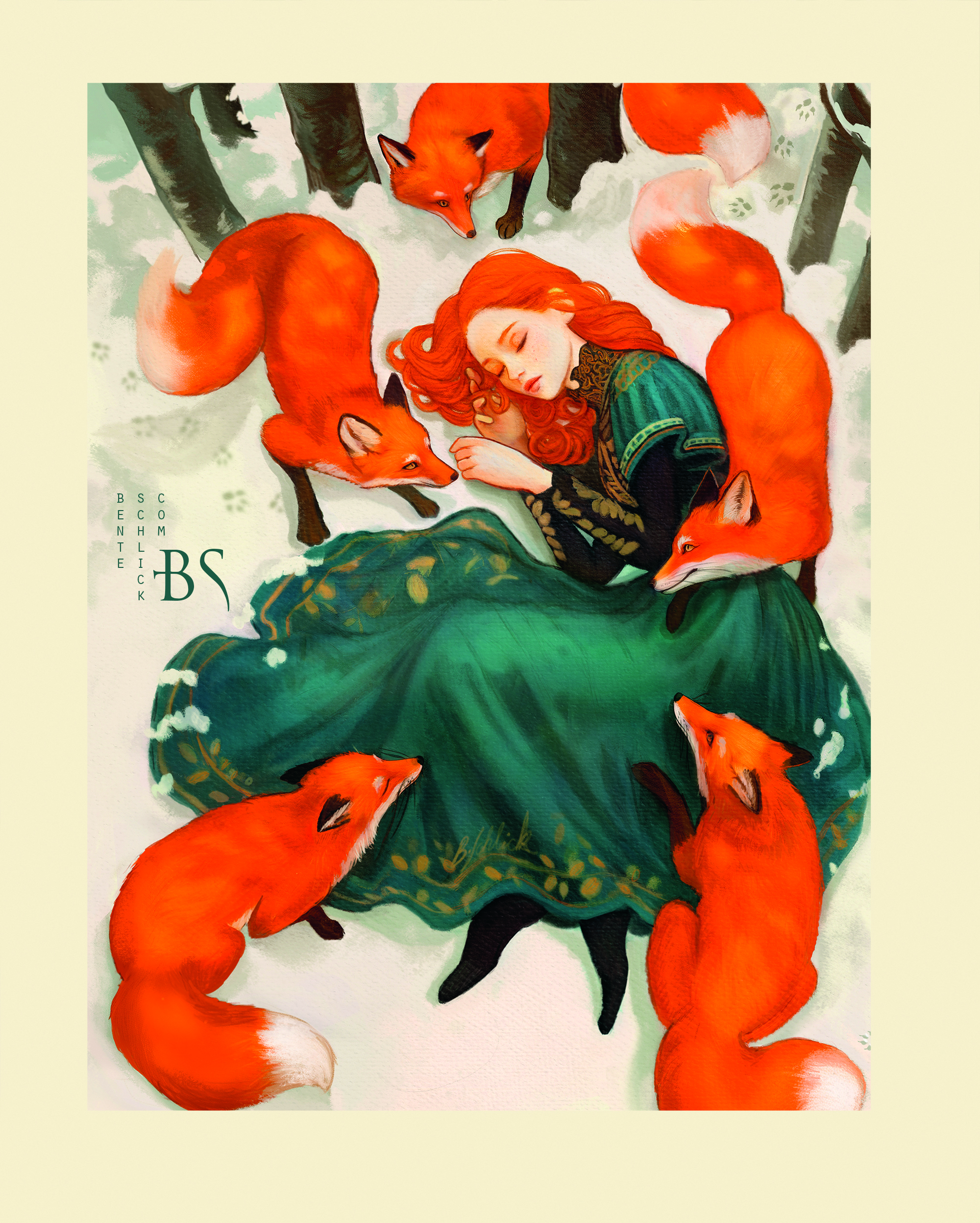 Digital art book cover by Bente Schlick
