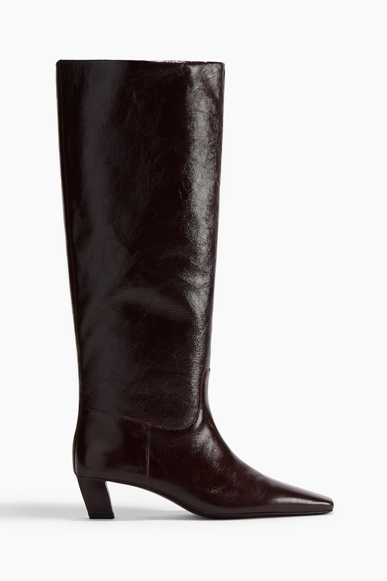 Knee-High Leather Boots