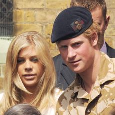 Prince Harry and girlfriend Chelsy Davy attend a service of remembrance and thanksgiving at the Holy Trinity Church on May 5 2008 in Windsor.