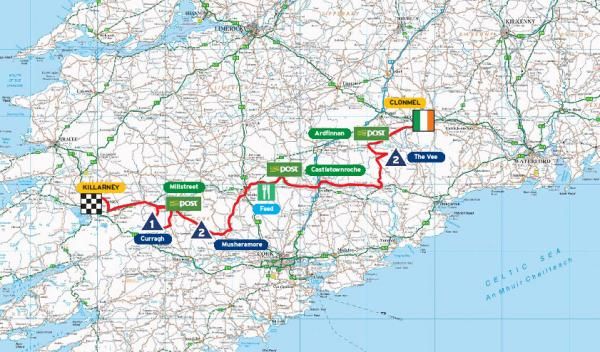 Stage 2 - Clonmel - Killarney, 196km