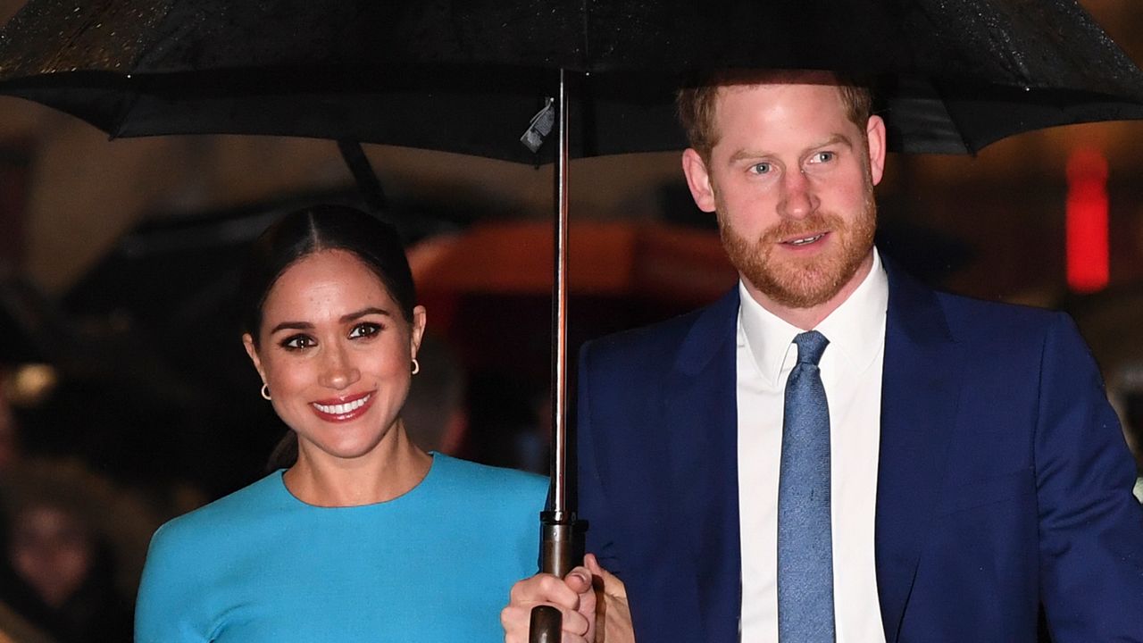 Britain&#039;s Prince Harry, Duke of Sussex (R) and Meghan, Duchess of Sussex arrive to attend the Endeavour Fund Awards at Mansion House in London on March 5, 2020. - The Endeavour Fund helps servicemen and women have the opportunity to rediscover their self-belief and fighting spirit through physical challenges. (Photo by DANIEL LEAL-OLIVAS / AFP) (Photo by DANIEL LEAL-OLIVAS/AFP via Getty Images)