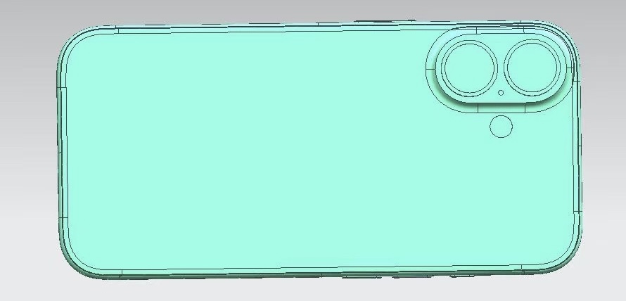 IPhone 17 CAD drawing