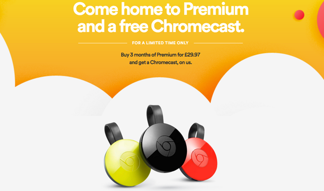 spotify free chromecast