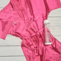 Personalized hot pink Love Island dressing gown:$21.68£16.99