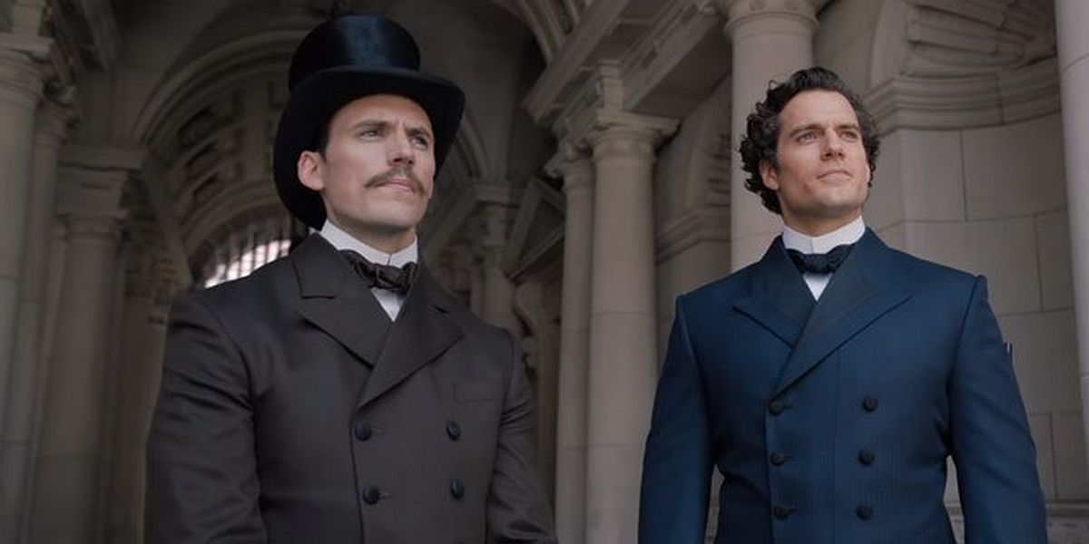 Sam Claflin and Henry Cavill in Enola Holmes