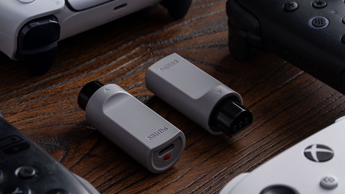 8BitDo 64 wireless controller (with 2.4 GHz adapter)