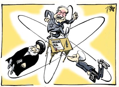 Political cartoon World Iran nuclear deal