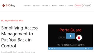 Website screenshot for PortalGuard