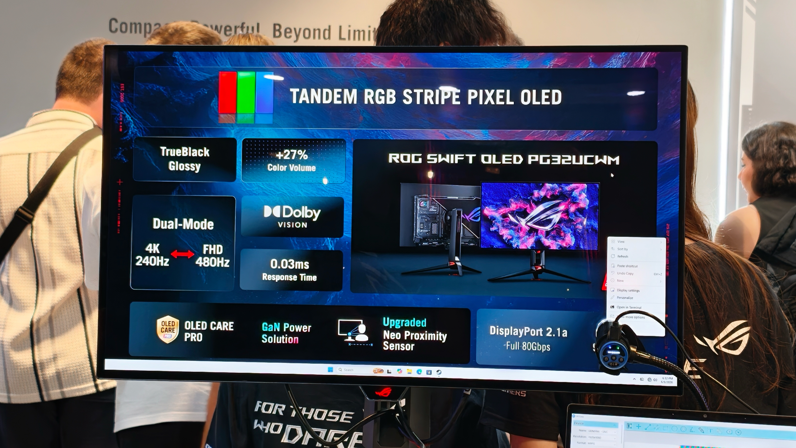 تجربه عملی با نمایشگرهای OLED ایسوس در Computex 2026