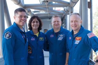 NASA’s commercial crew cadre, Bob Behnken, Suni Williams, Eric Boe, and Doug Hurley, as seen in 2016.