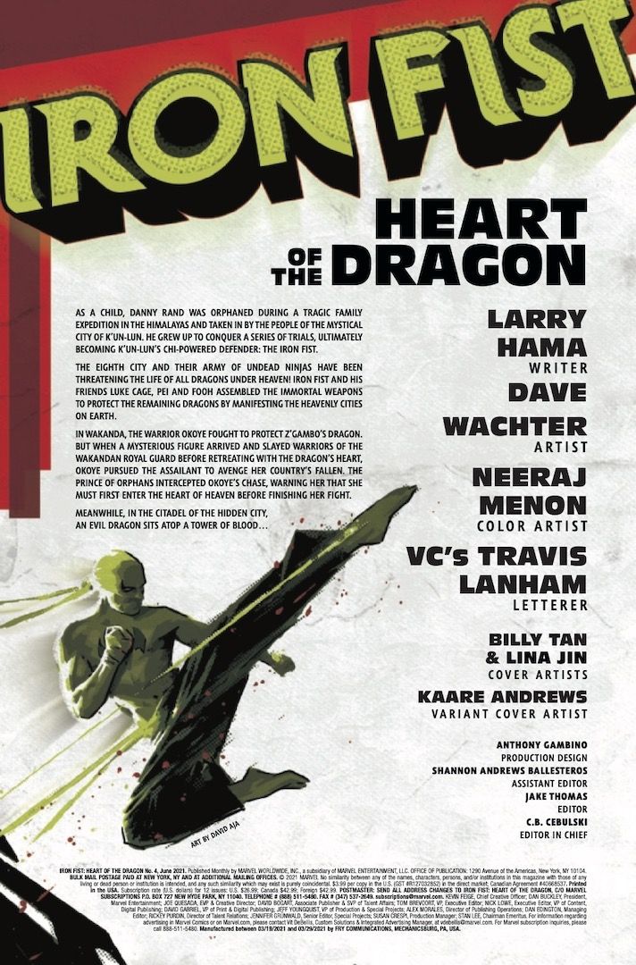 page from Iron Fist: Heart of the Dragon #4