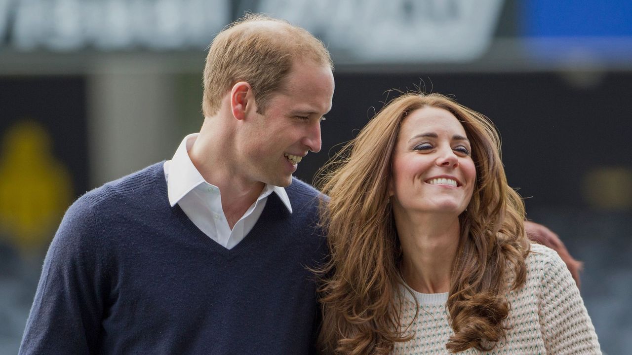 The Prince and Princess of Wales smile during a tour of Australia and New Zealand