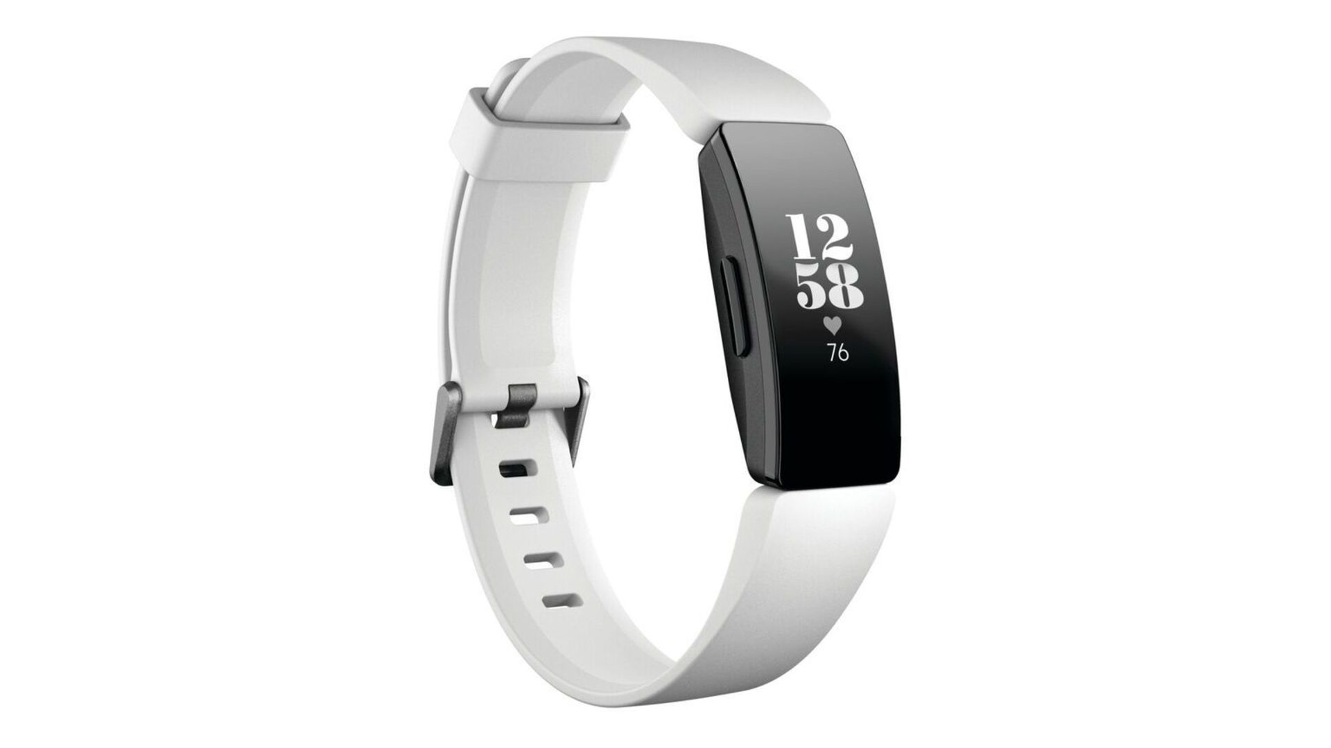 Fitbit Inspire HR with white band