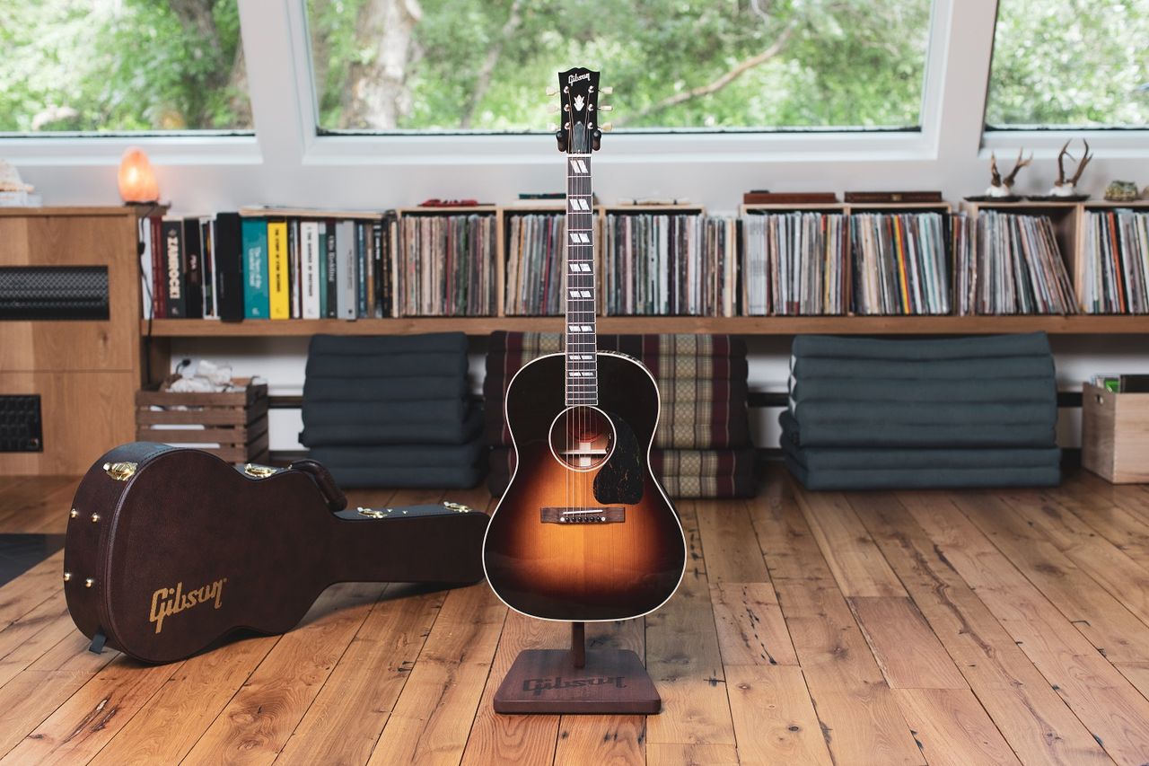 Gibson's new Nathaniel Rateliff signature LG-2 Western acoustic guitar