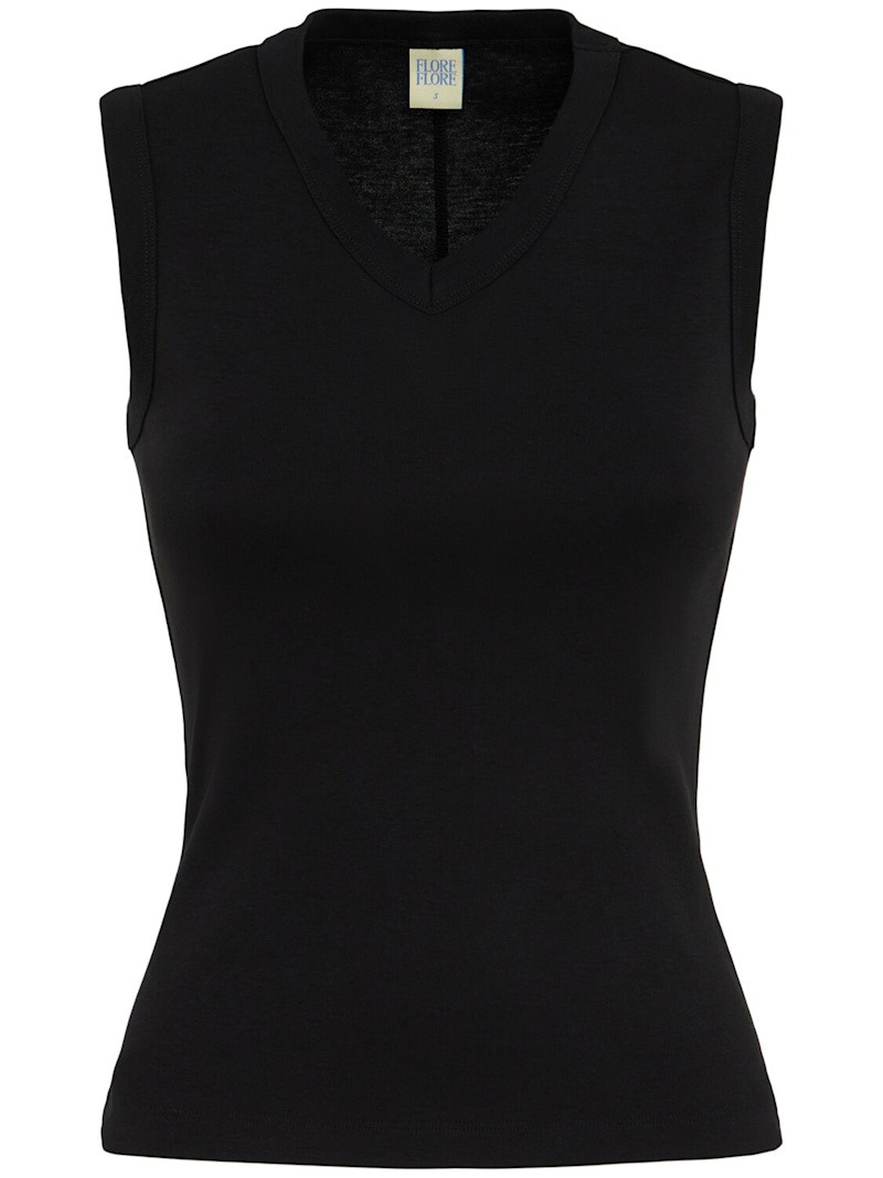  Flore Flore , Jill Cotton Jersey Tank Top