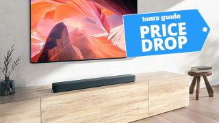 Sony HT-2000 on stand in living room