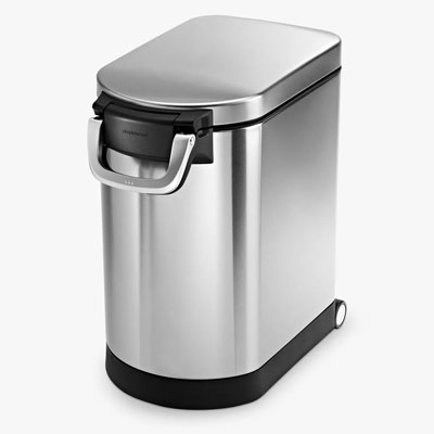 stainless steel pet food storage bin from John Lewis