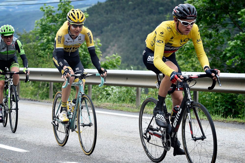 Tejay van Garderen, Wilco Kelderman and Andrew Talansky.