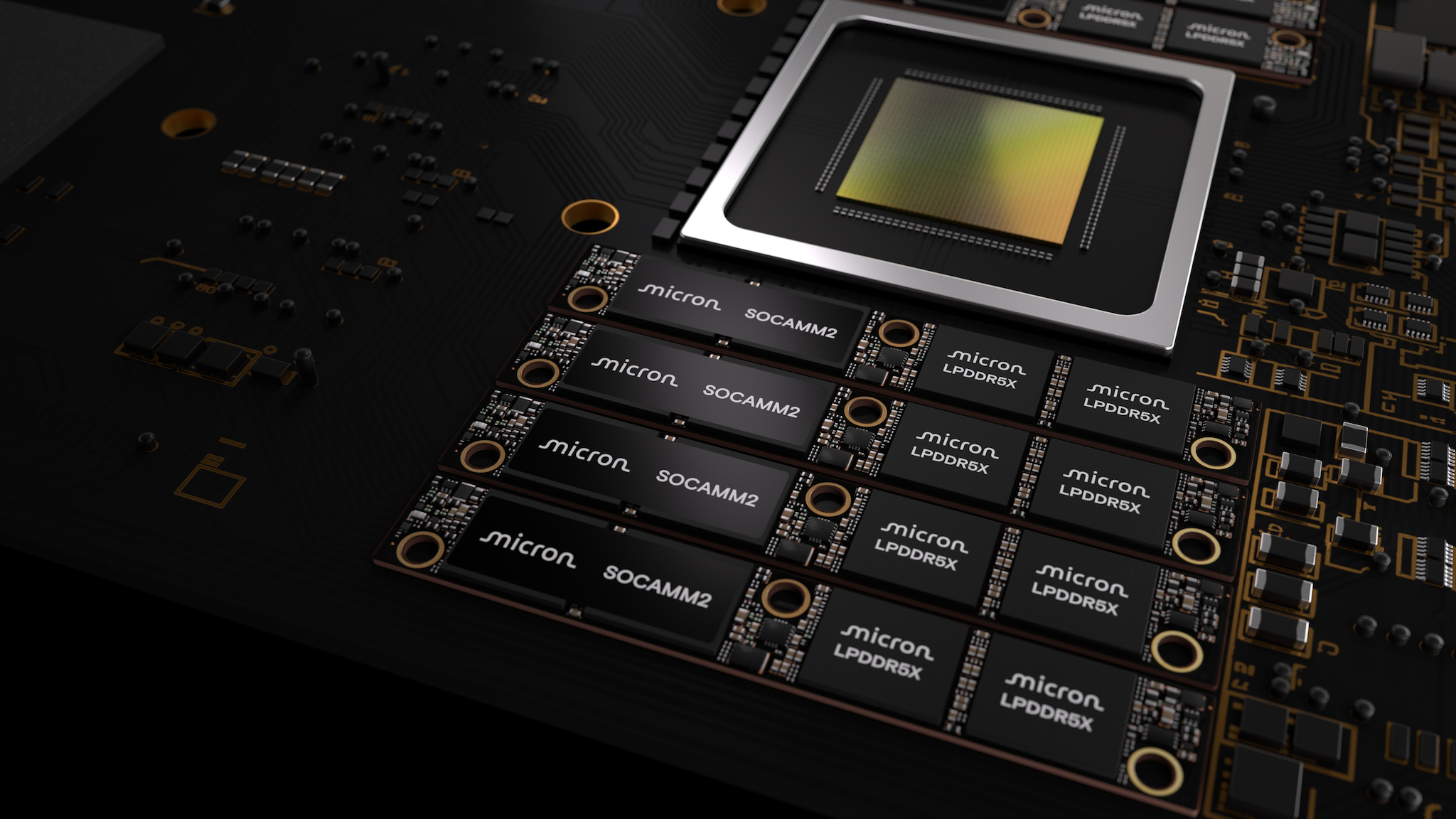 Micron SOCAMM2 modules in server