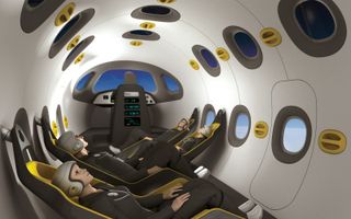 Passengers Riding on EADS' Space Jet Artist's Concept
