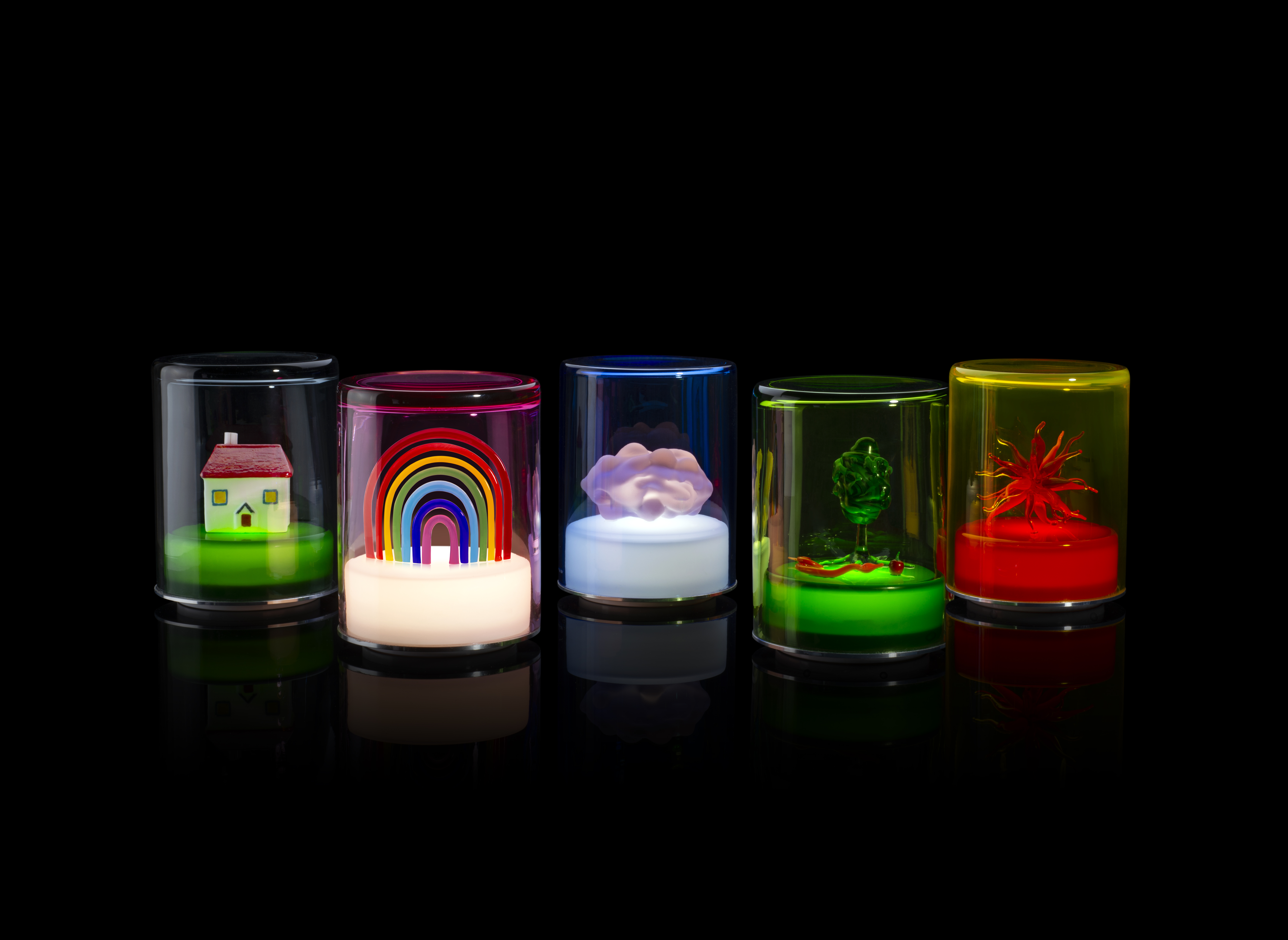 Green Wolf Lighting sculptural lamps