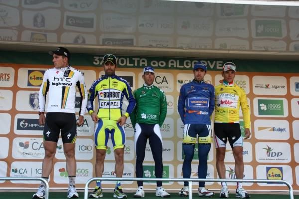 The Volta ao Algarve stage two winner and classification leaders.
