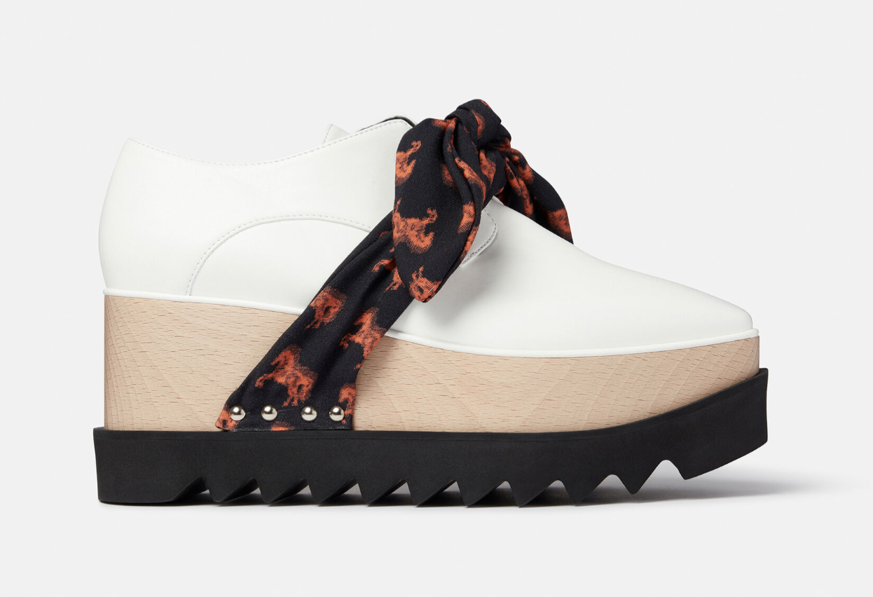 Elyse Pixel Horse Print Band Platform Shoes