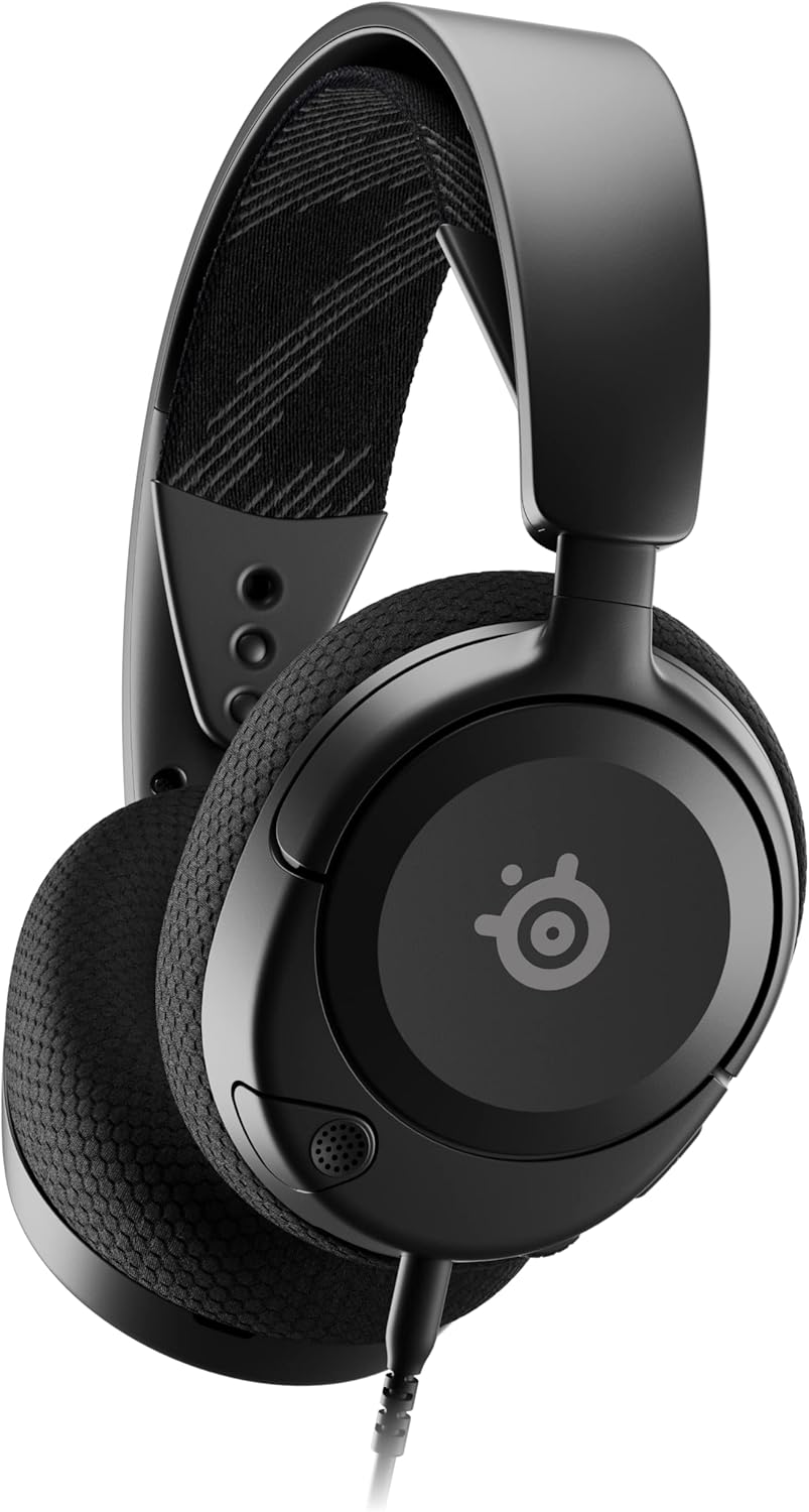 Steelseries Arctis Nova 1 Multi-System Gaming Headset — Hi-Fi Drivers — 360° Spatial Audio — Comfort Design — Durable — Ultra Lightweight — Noise-Cancelling Mic — Pc, Ps5/ps4, Switch, Xbox - Black