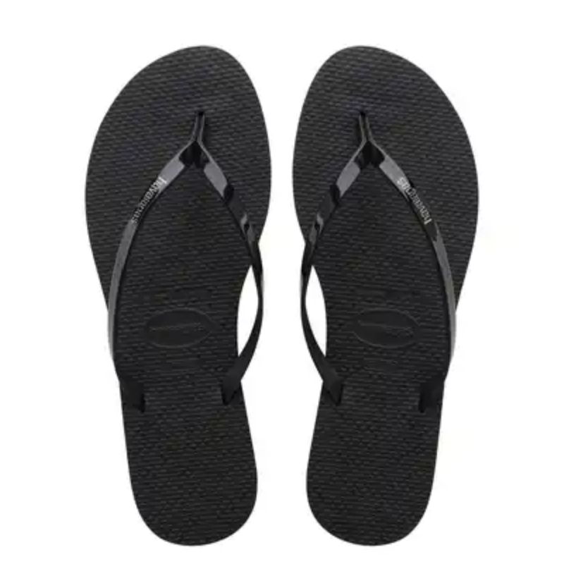 Havaianas black flip flop cut out 