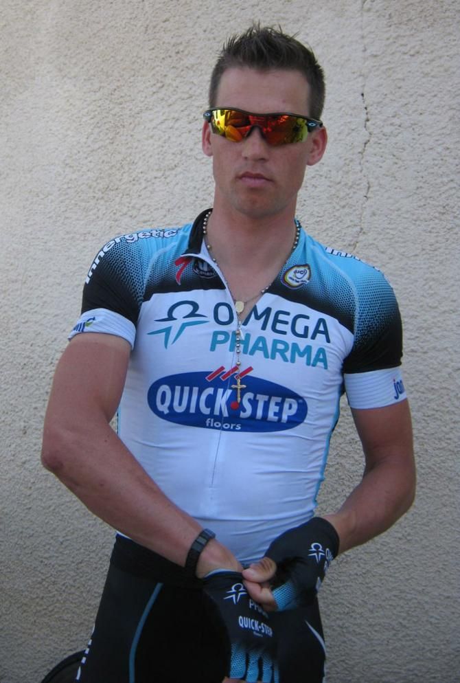 Zdenek Stybar (Omega Pharma-Quick Step) gets ready for stage 4 in Oman.