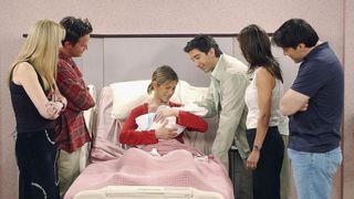 The Friends gang visit baby Emma