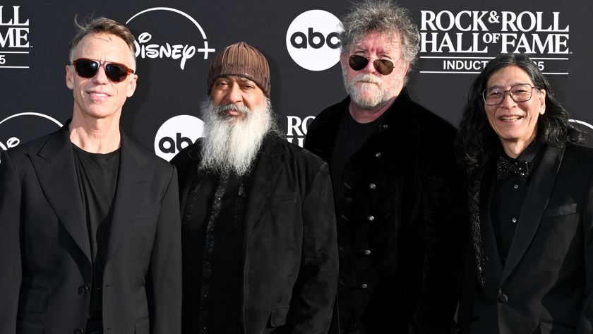 Matt Cameron, Kim Thayil, Ben Shepherd and Hiro Yamamoto of Soundgarden at 2025 Rock &amp; Roll Hall of Fame Induction Ceremony