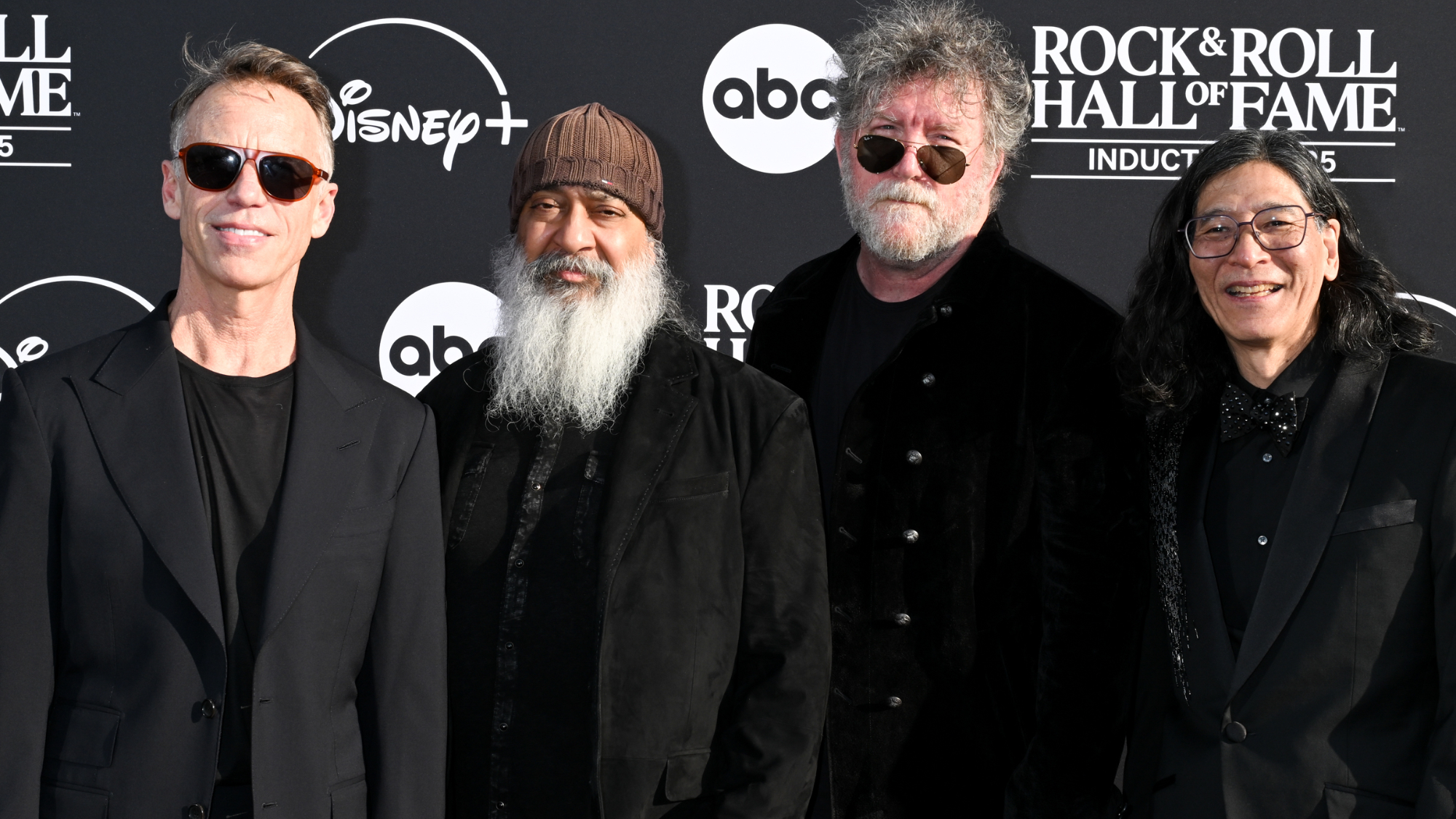 Matt Cameron, Kim Thayil, Ben Shepherd and Hiro Yamamoto of Soundgarden at 2025 Rock &amp; Roll Hall of Fame Induction Ceremony