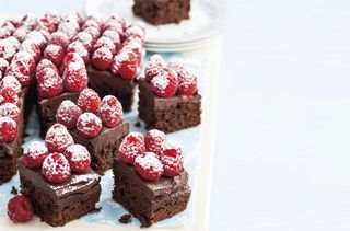 Chocolate and raspberry cake