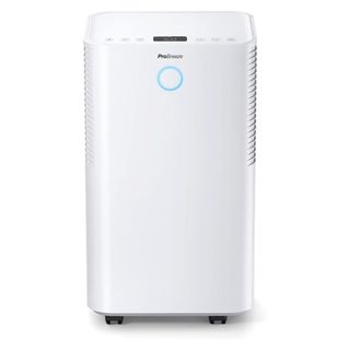 A large white pro breeze dehumidifier 