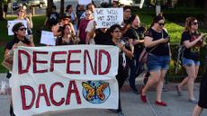 A pro-DACA protest is seen in 2017.